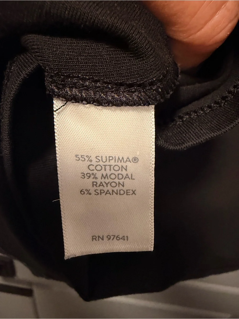 J.Jill Luxe Black Supima Seam Tunic MEDIUM
